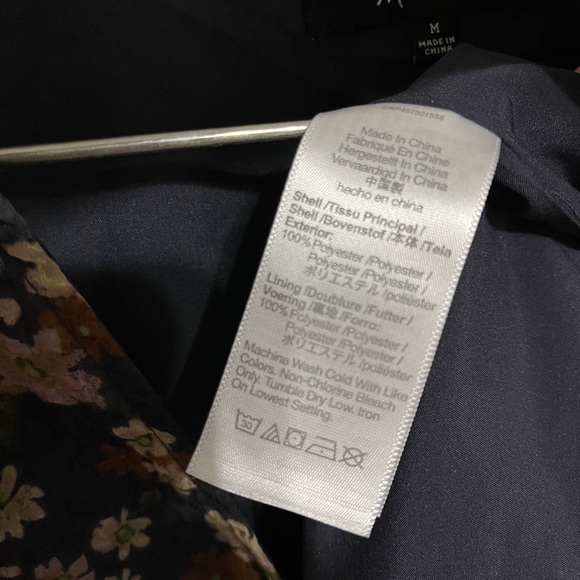 Madewell Drawstring Faux-Wrap Mini Dress in Daisy Reverie - Picture 6 of 6